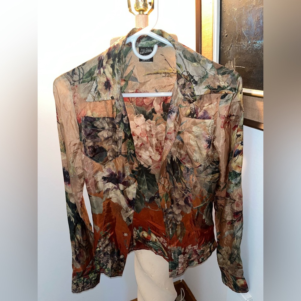Jean Paul Gaultier “femme” silky button down